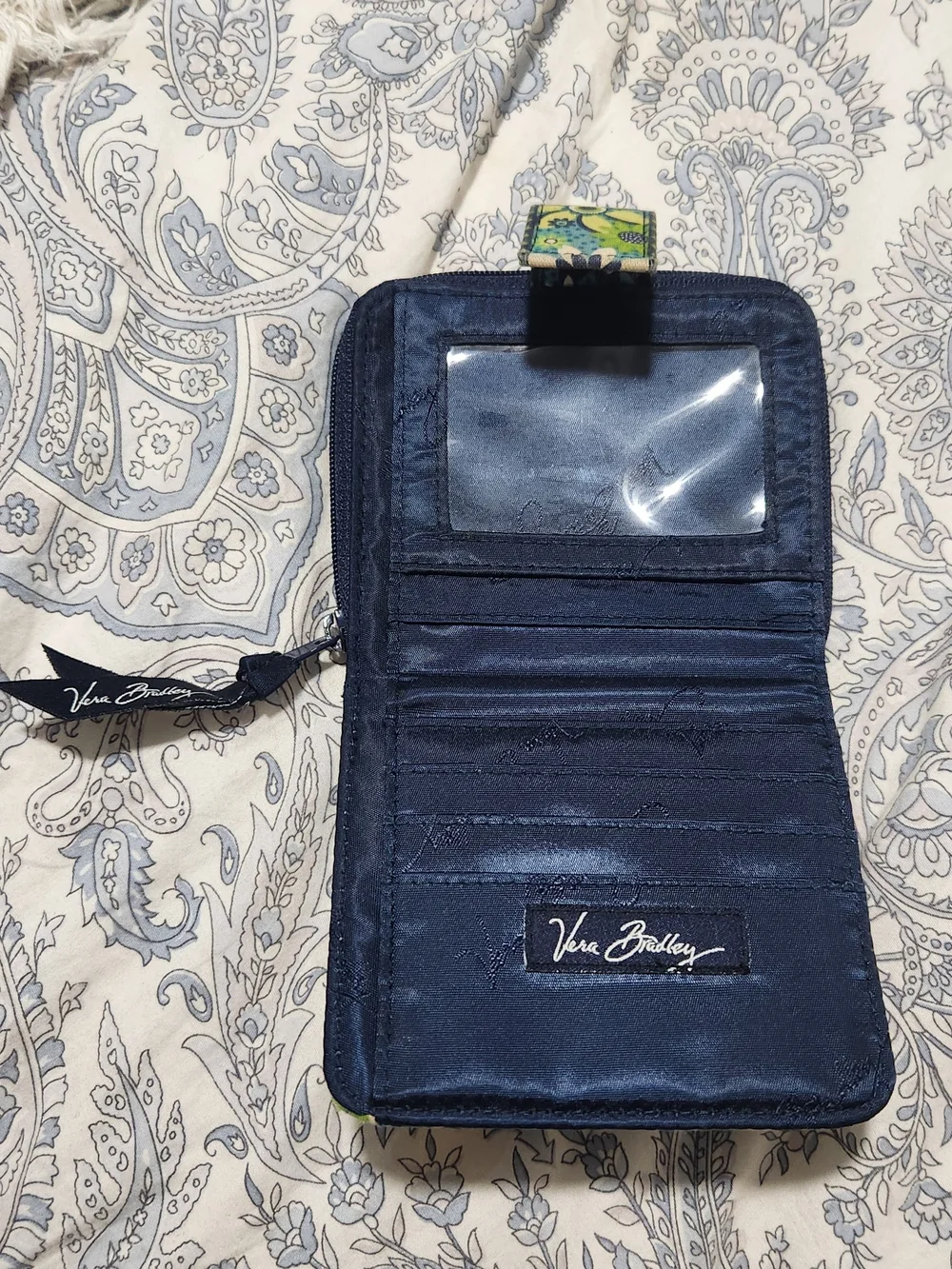 Vera Bradley Blue & Green Floral Quilted Wallet - Picture 3 of 5
